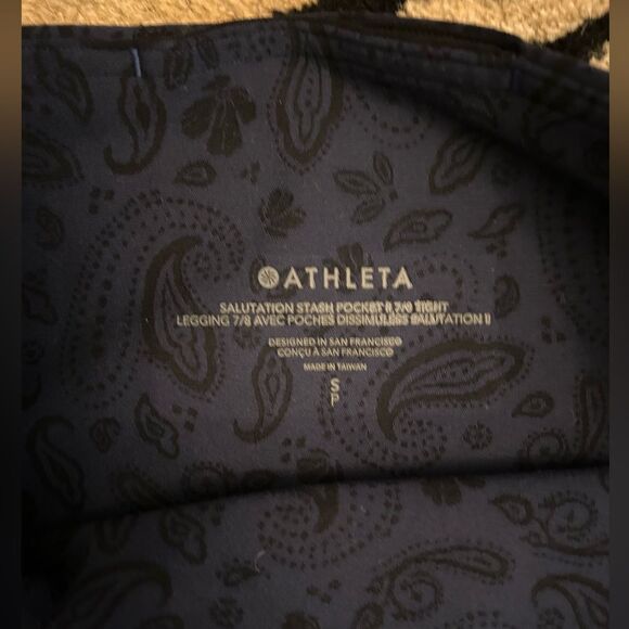 Athleta Elation Textured Leggings Size Small EUC - Picture 2 of 8